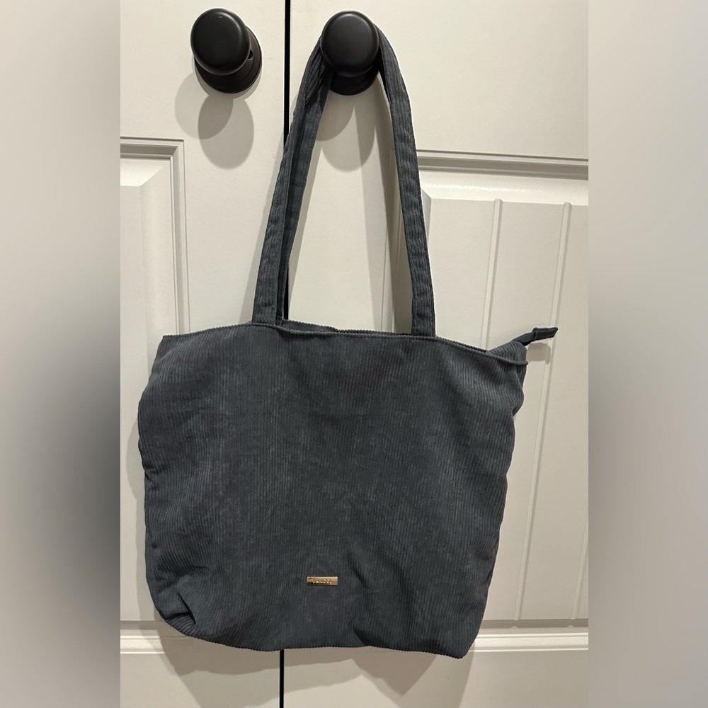 Vandel Corduroy Gray Tote Bag
